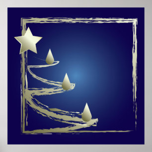 Póster gold and sapphire