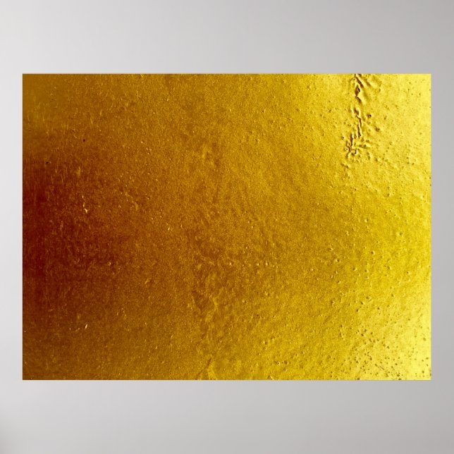 Póster Gold color cement wall texture background abstract (Frente)