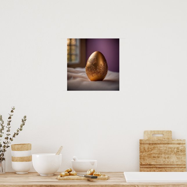 Póster Gold easter egg (Cocina)