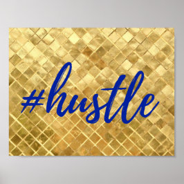 Póster Gold Foil Effect Hustle Poster