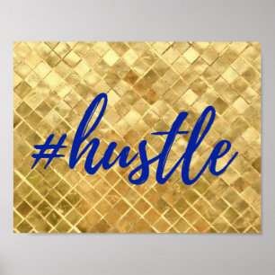 Póster Gold Foil Effect Hustle Poster