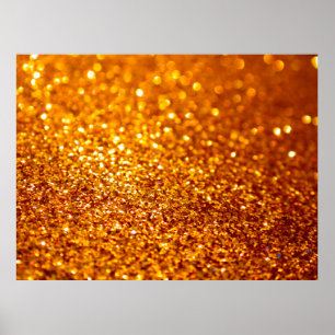 Póster Gold Glitter Pattern