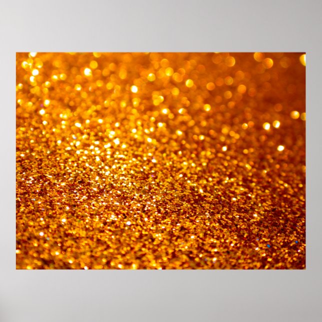 Póster Gold Glitter Pattern (Frente)