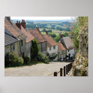 Póster Gold Hill, Shaftesbury, Dorset, Inglaterra