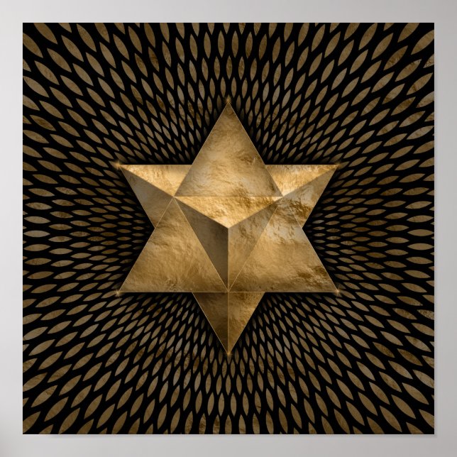 Póster Gold Merkabah (Frente)
