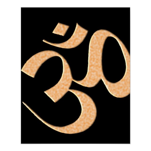 Póster Gold Om  (Anverso)