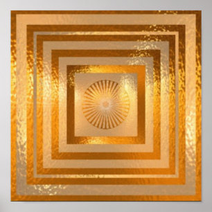 Póster GOLD Sparkle Mandala