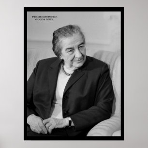 Póster Golda Meir, Primer Ministro israelí
