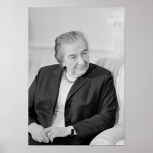 Póster Golda Meir - Primer Ministro israelí