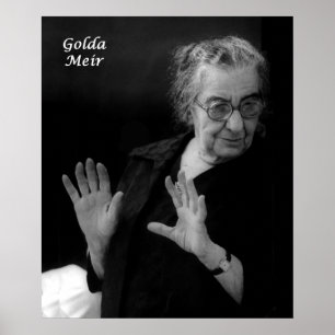 Póster Golda Meir, Primer Ministro israelí