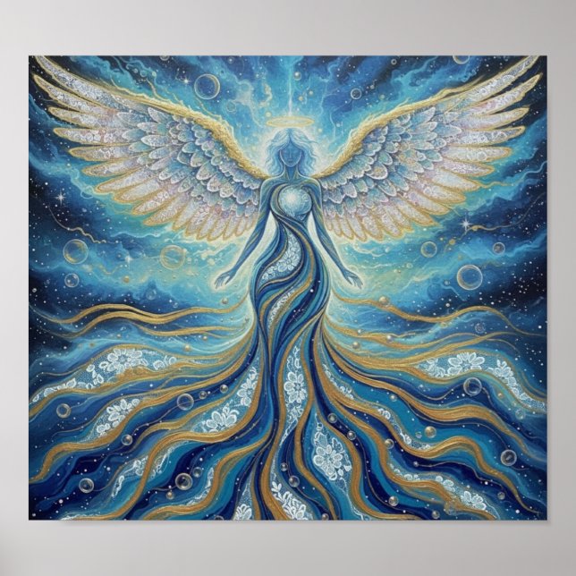 Póster GoldBlueMysticAngel (Frente)