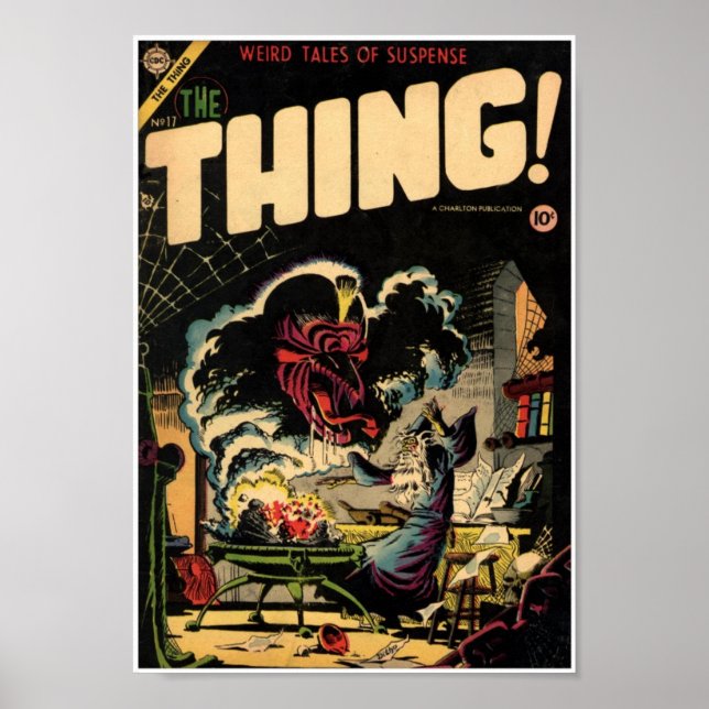 Póster Golden Age Comic Art - The Thing (Frente)