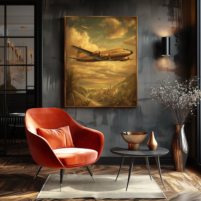 Póster Golden Age Flight — Los Angeles DC-6 Airliner (Subido por el creador)