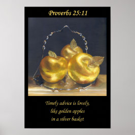 Póster Golden Apples. Christian poster A3 