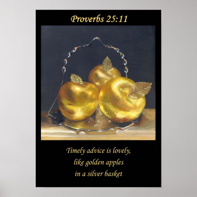 Póster Golden Apples. Christian poster A3  (Frente)