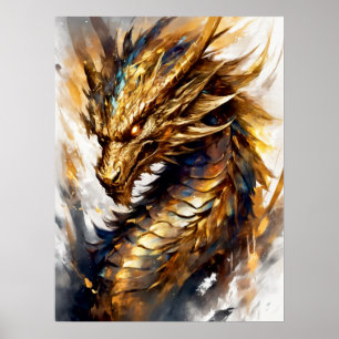 Póster Golden Blaze: Resumen de la rabia de Dragon