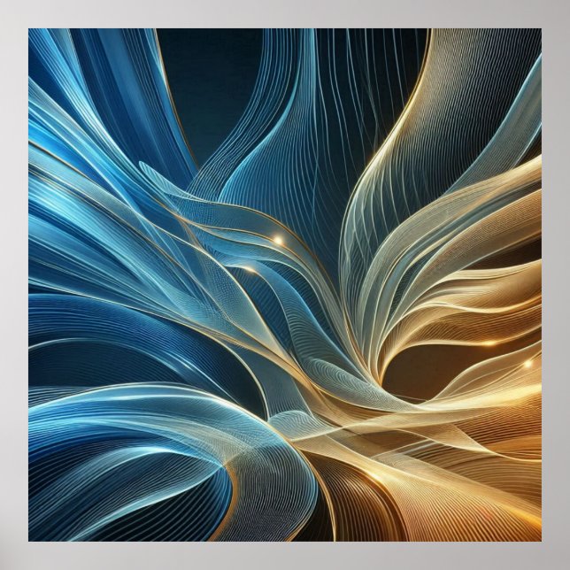 Póster Golden Blue (Frente)