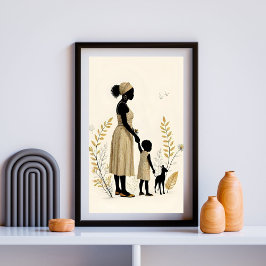 Póster Golden Bond: Mother and Child with Deer