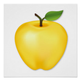 Póster Golden Delicious Apple