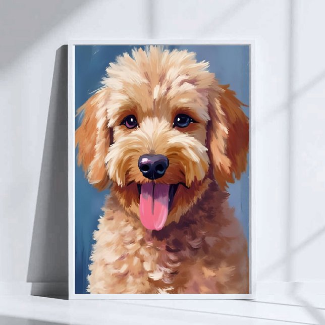 Póster Golden Doodle | Dog Watercolor Painting Pet (Subido por el creador)