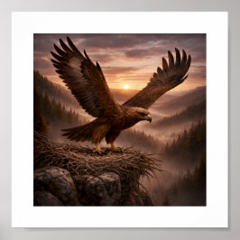 Póster Golden Eagle (Aquila chrysaetos) – Birds of Prey 