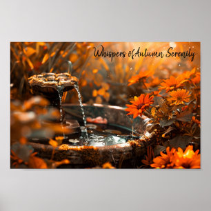 Póster Golden Garden Splendor