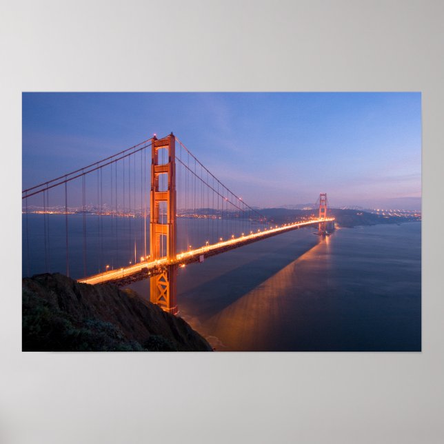 Póster Golden Gate Bridge at Sunset (Frente)