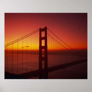 Póster Golden Gate Bridge, San Francisco, California, 10