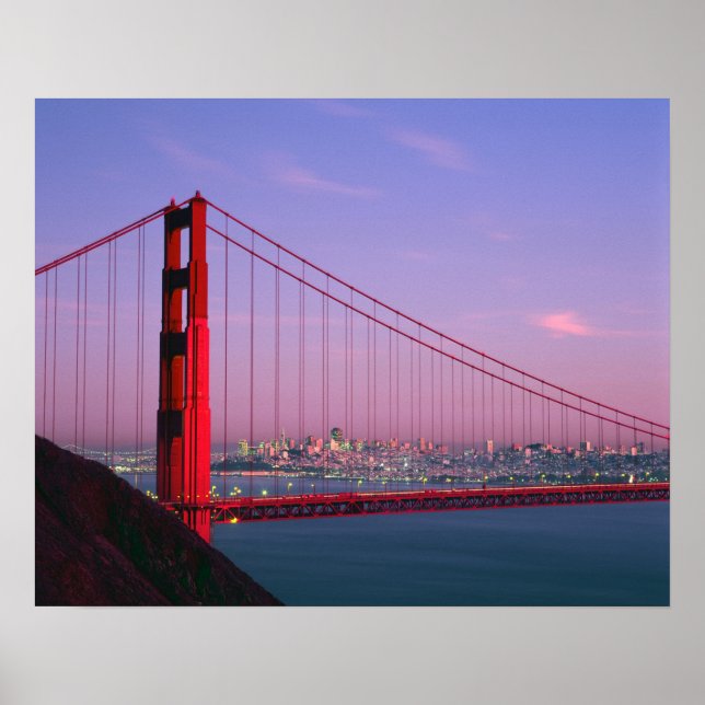 Póster Golden Gate Bridge, San Francisco, California, 6 (Frente)