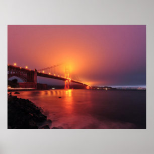 Póster Golden Gate Bridge, San Francisco, Estados Unidos
