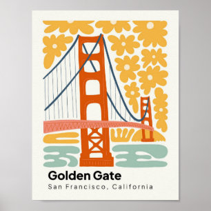 Póster Golden Gate San Francisco California