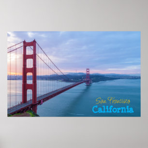 Póster Golden Gate Sunrise