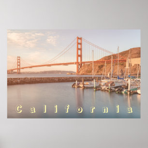 Póster Golden Gate Sunrise