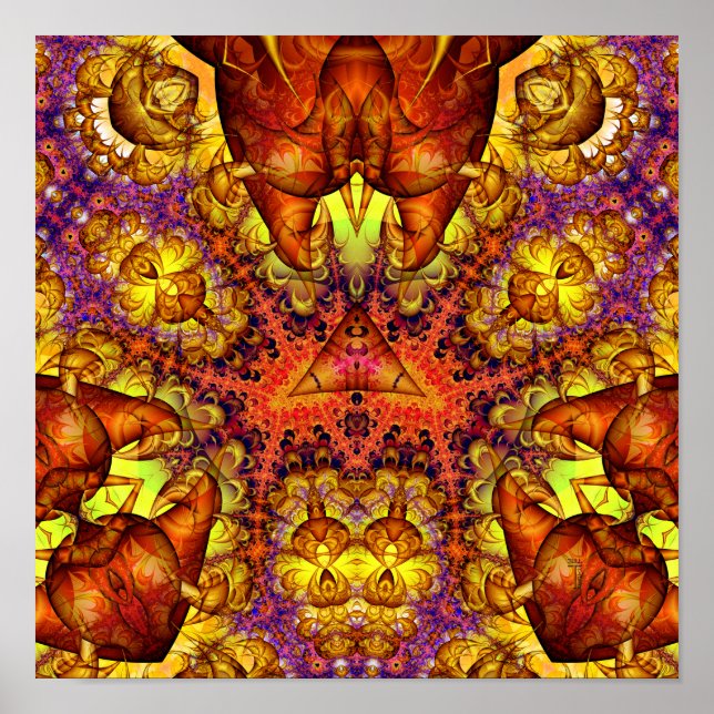 Póster Golden Gateway Experiment 6 (12 por 12) Art Print (Frente)