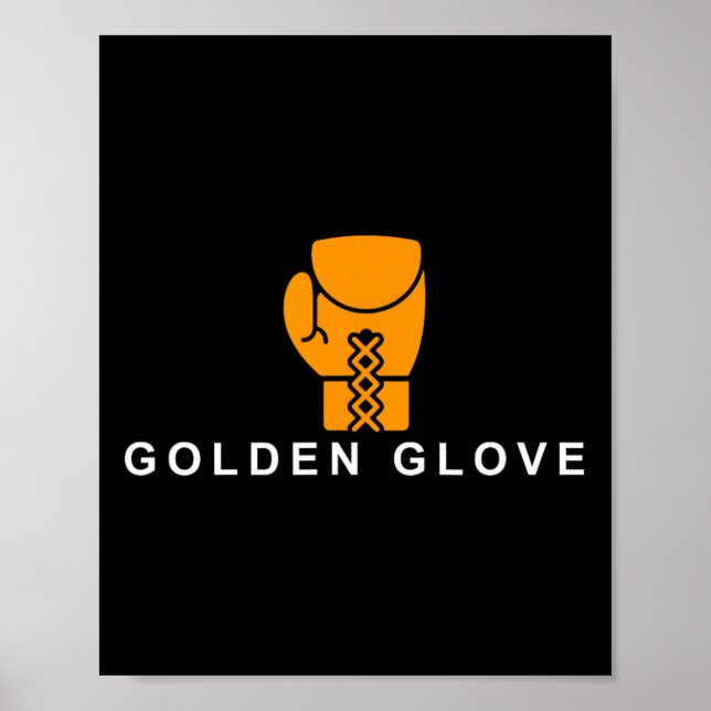 Póster Golden-glove' Boxing Motivation  (Frente)