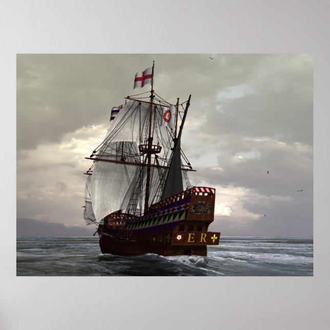 Póster Golden Hind (Frente)