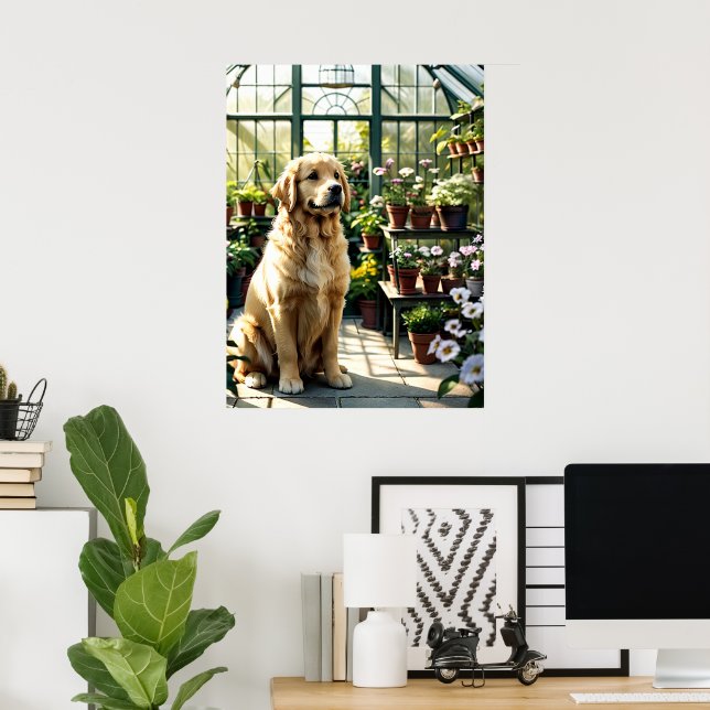 Póster Golden Moment Garden Delight (Oficina en casa)