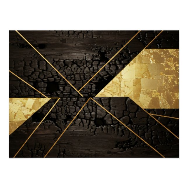 Póster Golden Rebirth: Elegant Art from Chaos (Anverso)