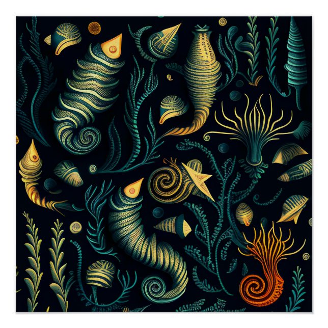 Póster Golden Reefs (Anverso)