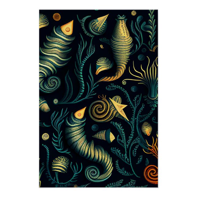 Póster Golden Reefs (Anverso)