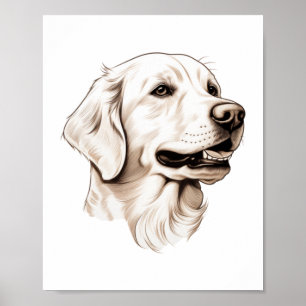 Póster Golden Retriever 2