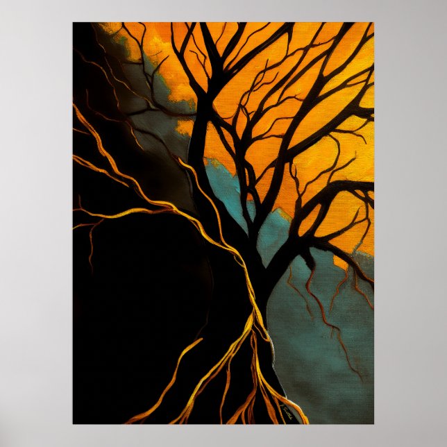 Póster Golden Roots and Twilight Tree (Frente)