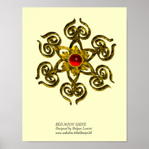 PÓSTER GOLDEN ROSA RUBY