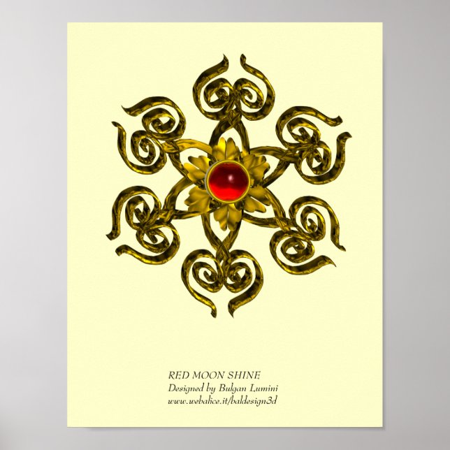 PÓSTER GOLDEN ROSA RUBY (Frente)