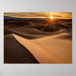 Póster Golden Sand dunes, Death Valley, CA