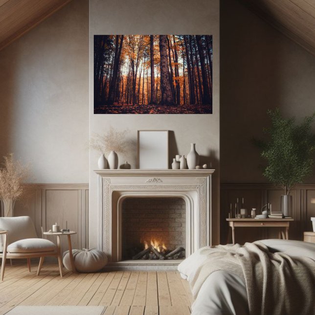 Póster Golden Trees Hazy Autumn por la tarde (Subido por el creador)