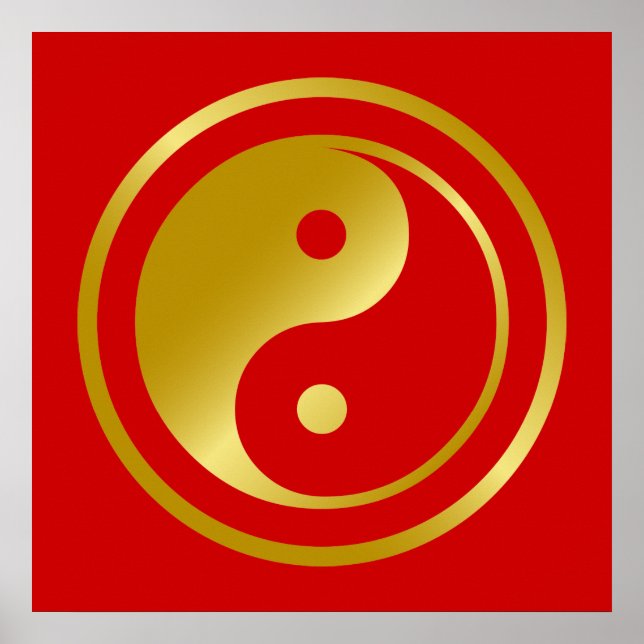 Póster Golden Yin Yang (Frente)