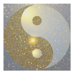 Póster Golden Ying Yang