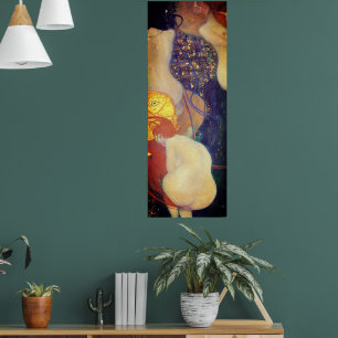 Póster Goldfish por Gustav Klimt Poster