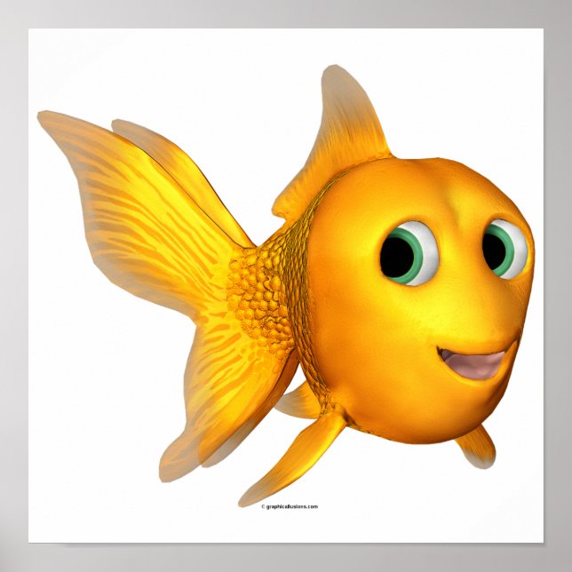 Póster Goldie the Toon Goldfish (Frente)